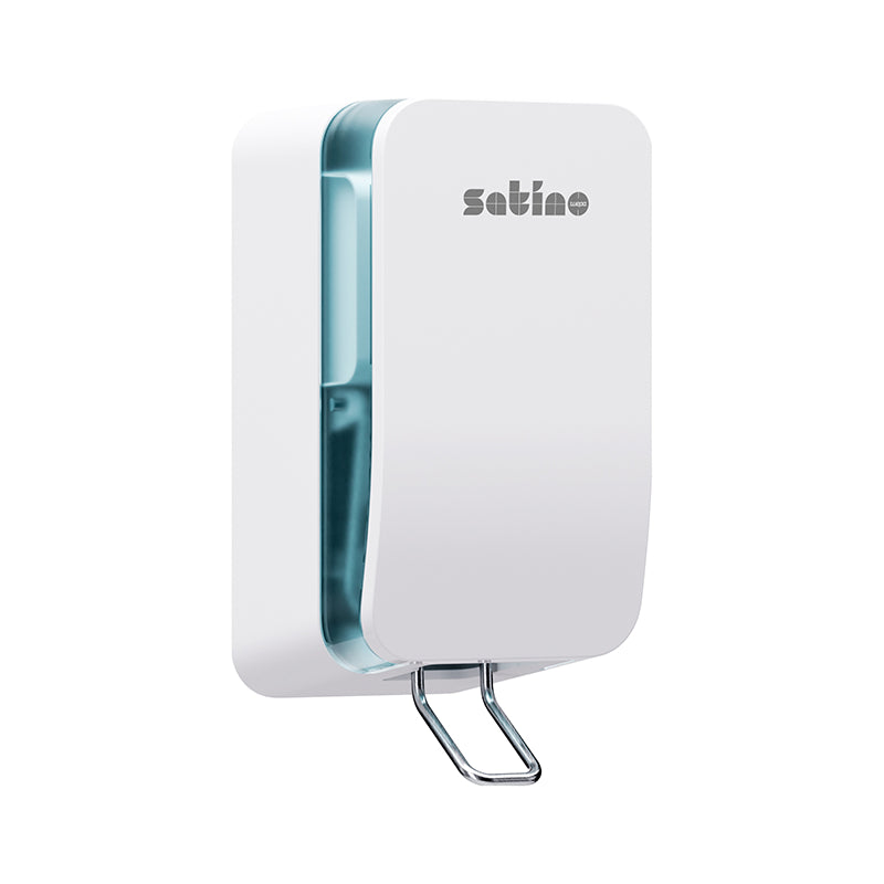 Satino satino Satino Clean & Care – Seifenspender, Touchfree, 500 ml, Kunststoff, Schwarz, B 118 × H 230 × T 122 mm