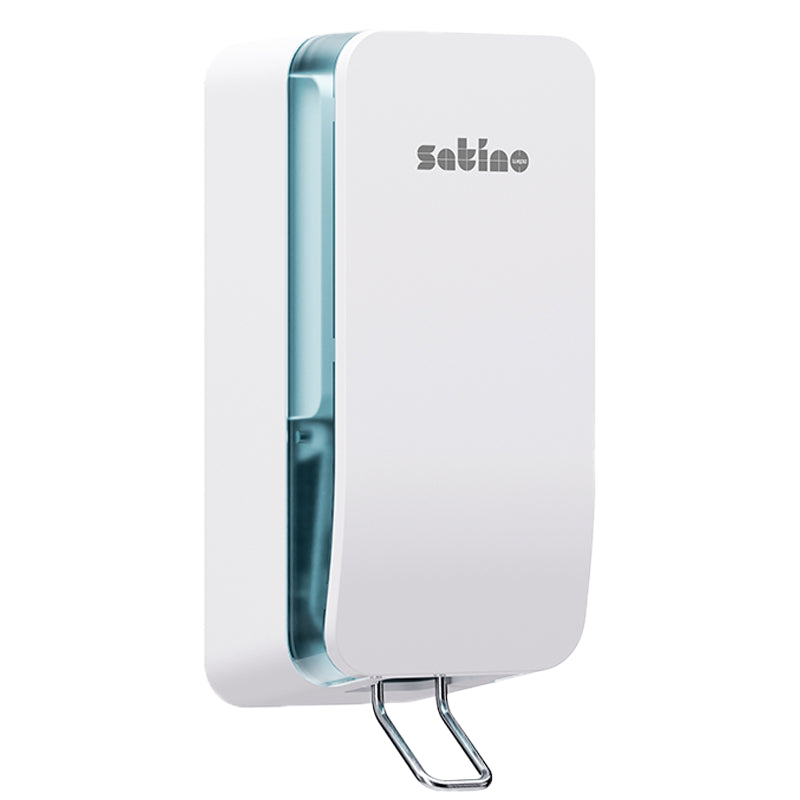 Satino satino Satino Clean & Care – Seifenspender, manuell, 1000 ml, Kunststoff, weiss