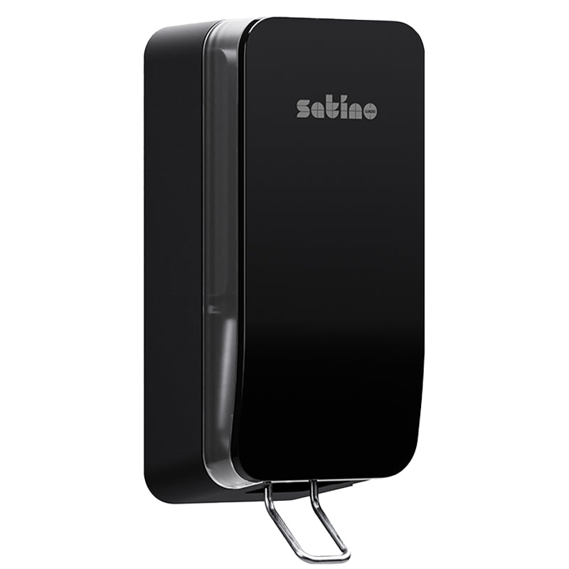 Satino Manueller Seifenspender – Wandmontage – 1'000 ml, Schwarz, Kunststoff
