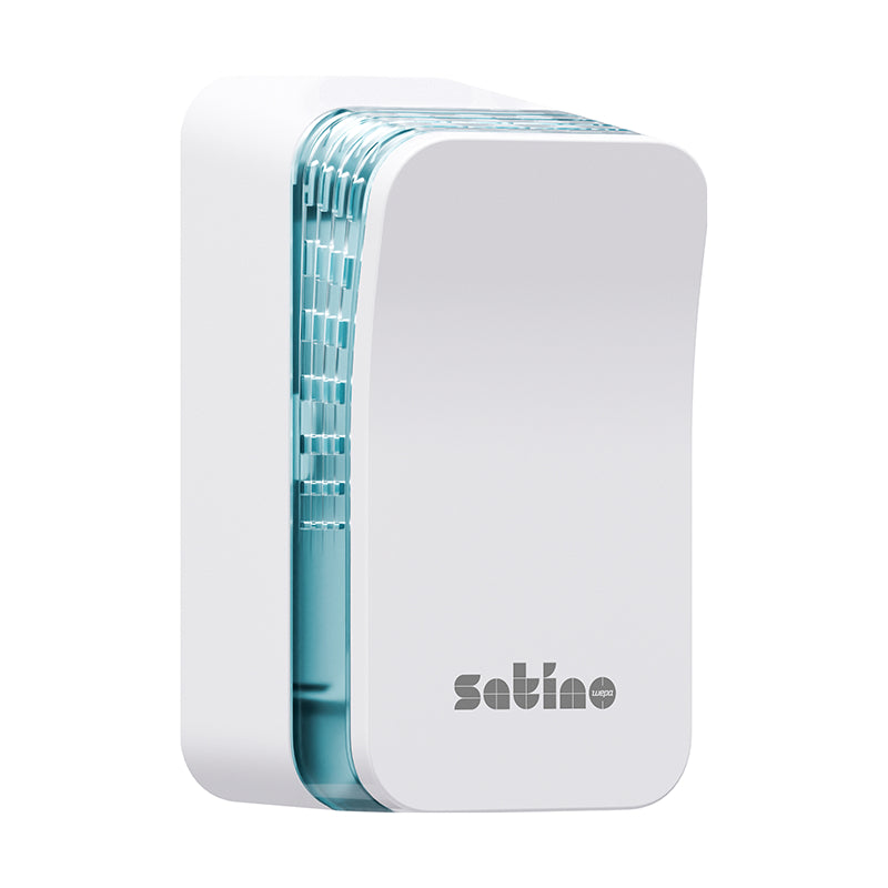 Satino satino Satino Lufterfrischerspender Eco Kunststoff – Weiss, 9,9 cm × 9,1 cm × 17,5 cm