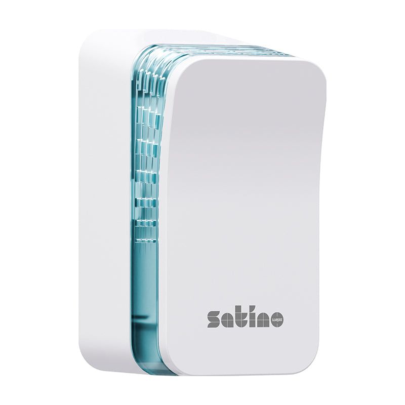 Satino satino Satino Lufterfrischerspender Eco Kunststoff – Weiss, 9,9 cm × 9,1 cm × 17,5 cm