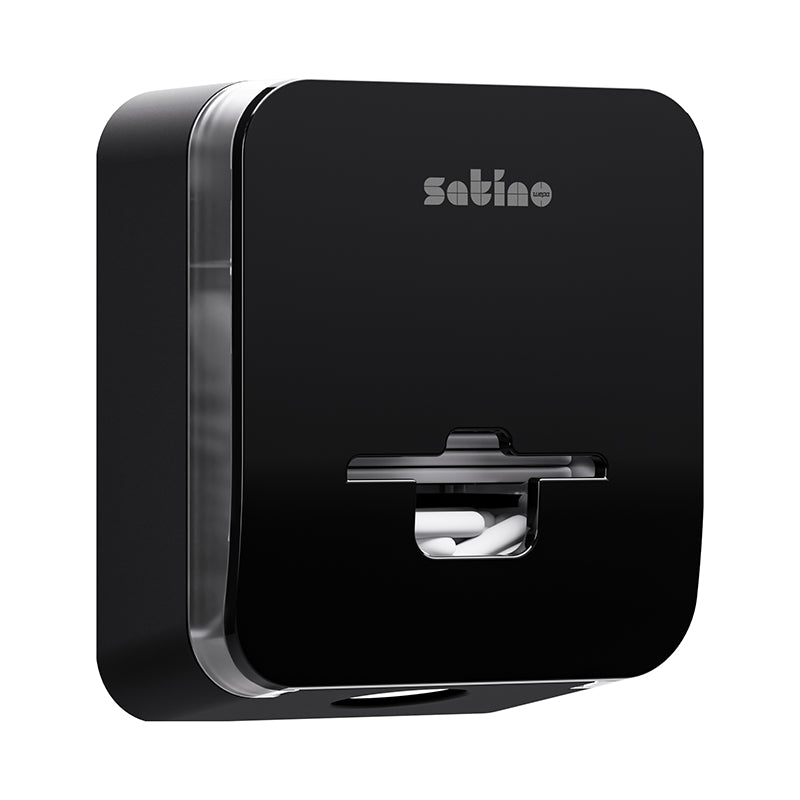 Satino satino Satino Hygienebeutelspender – Kunststoff, Weiss, 25,1 × 21,2 × 11,6 cm, für Satino-Spender-Serie, 1 Stück