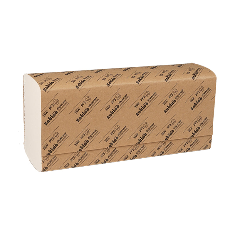 Satino satino Satino Falthandtuch Prestige – W-Falz, 2-lagig, Zellstoff, weiss, 240 × 320 mm, 24000 Stk.
