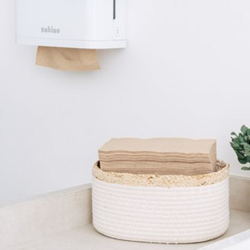 Satino satino Satino Falthandtuch PureSoft – Z-Falz, 2-lagig, Recycling-Zellstoff, Naturweiss, 240×240 mm – 30'000 Stk.