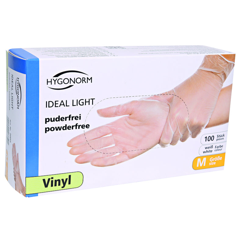 Handschuhe Ideal – Einweghandschuhe Vinyl, Ideal Light – XL, 1000 Stück – Transparent, EN 374-5:2016 (Virus), EN 374-1:20