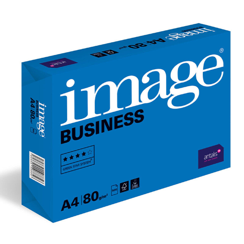 Image Business Kopierpapier Weiss – A4, 80 g/m², 2-fach gelocht, 50'000 Blatt