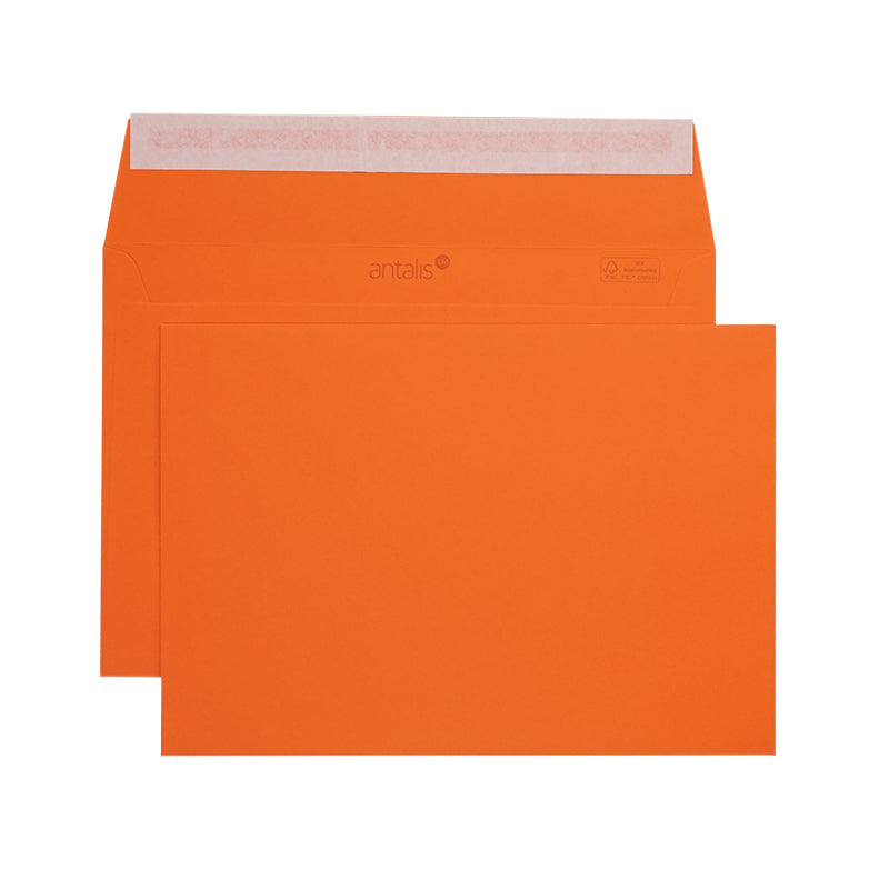 Image Couvert C5, ohne Fenster, orange, 120 g/m² – 200 Stk.