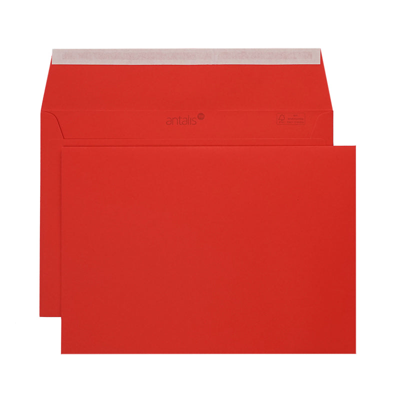 Image Couvert C5, ohne Fenster, Coloraction Chile/rot, 120 g/m² – 200 Stk.