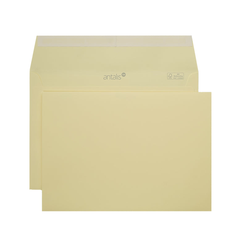 Image Couvert C5 (229 × 162 mm), ohne Fenster, haftklebend (Optifix), Desert/Gelb, 120 g/m² – 200 Stk.