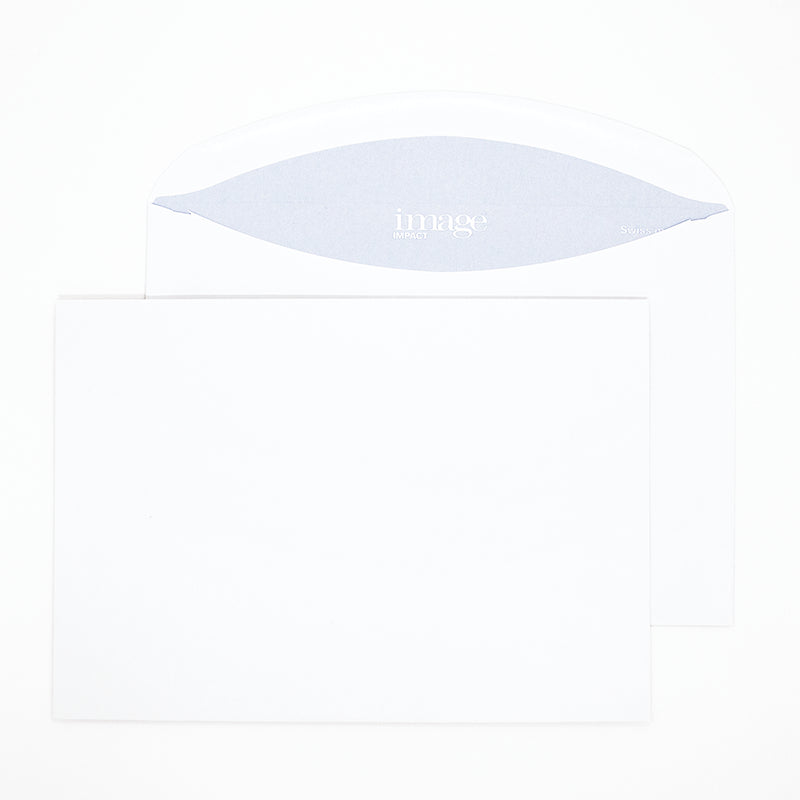 Image Couvert C5, ohne Fenster, hochweiss, 100 g/m², mit grauem Innendruck – 500 Stk.