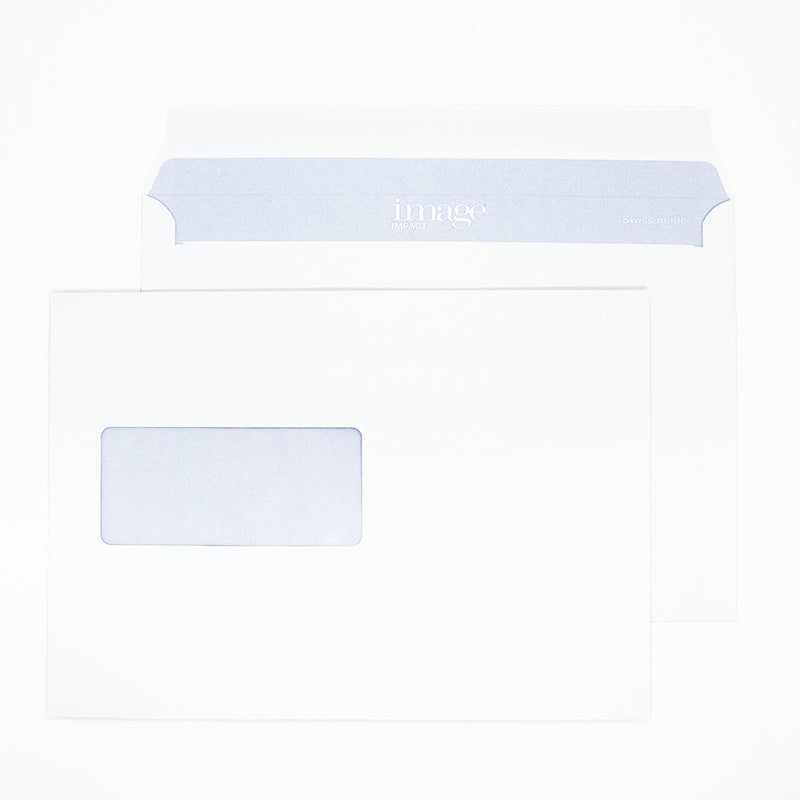 Image Couvert C5, Fenster links, Hochweiss, lasertaugliche Fensterfolie, mit Innendruck – 500 Stk.