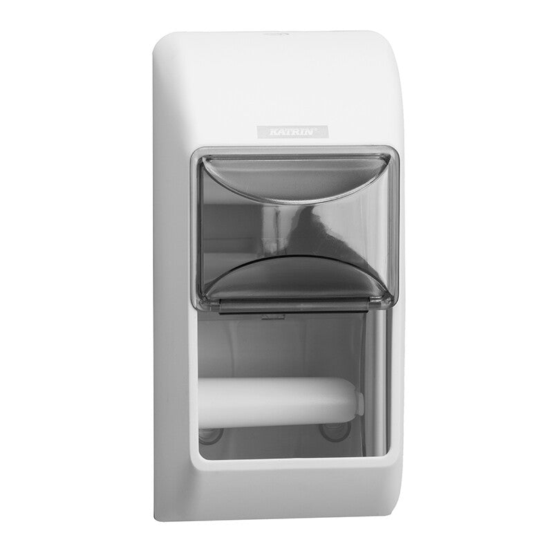 Katrin Plus Toilettenpapier – 4-lagig, Zellstoff, Blattgrösse 98 × 133 mm, 180 Blatt/Rolle – 1'400 Rollen