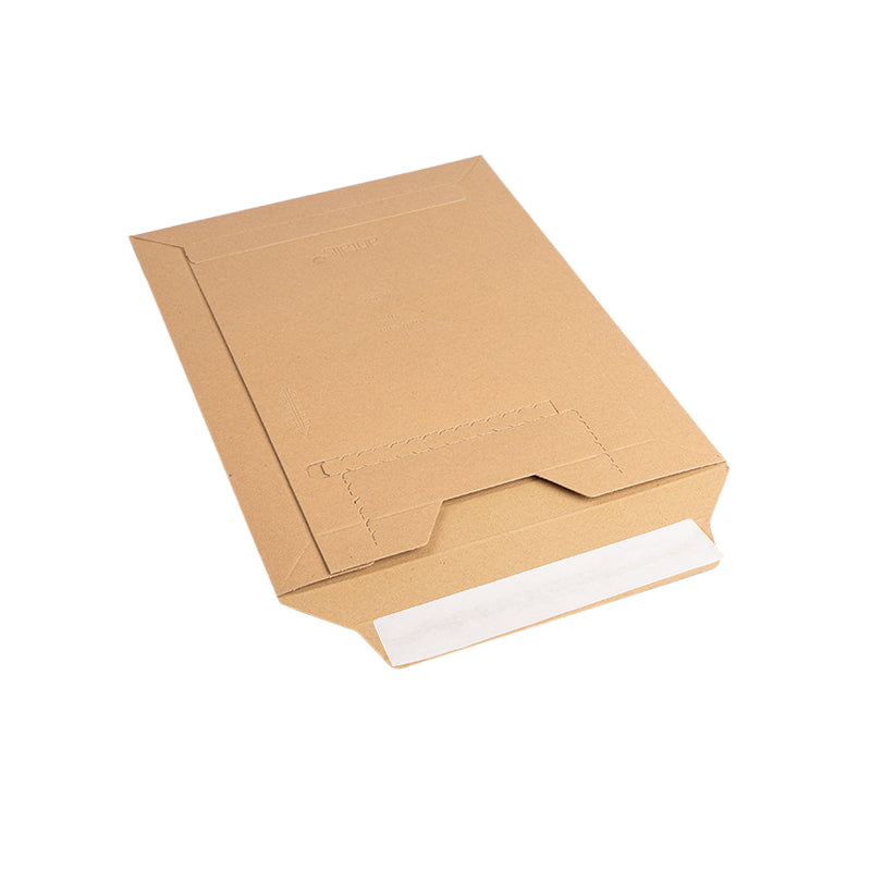 Antalis Karton-Versandtasche – 240 × 315 mm, Öffnung Schmalseite, Vollpappe, Braun – 50 Stück