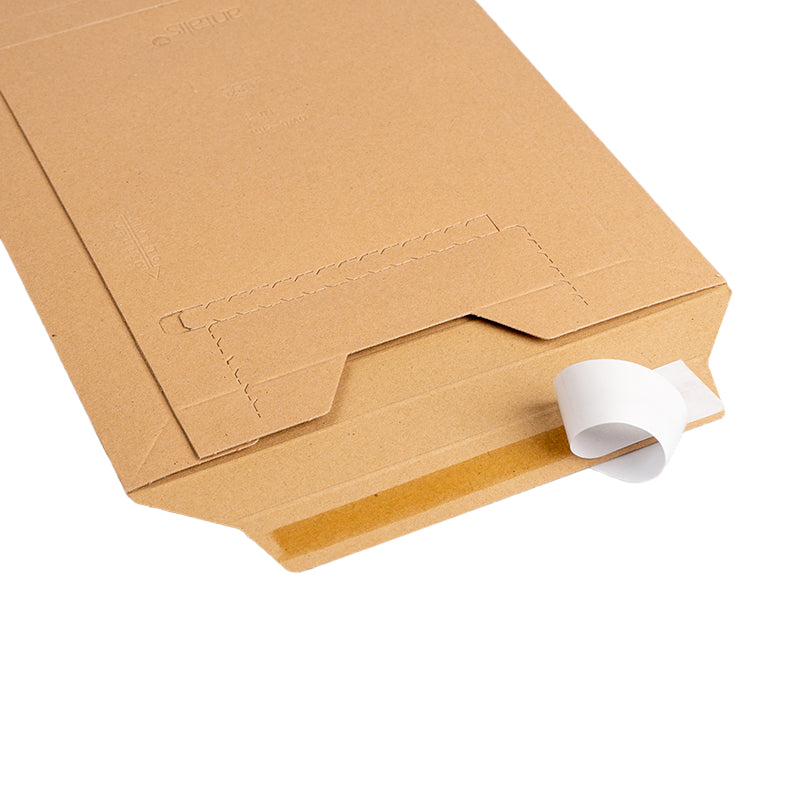 Antalis Karton-Versandtasche – 250 × 350 mm, Öffnung Schmalseite, Vollpappe, Braun – 50 Stück