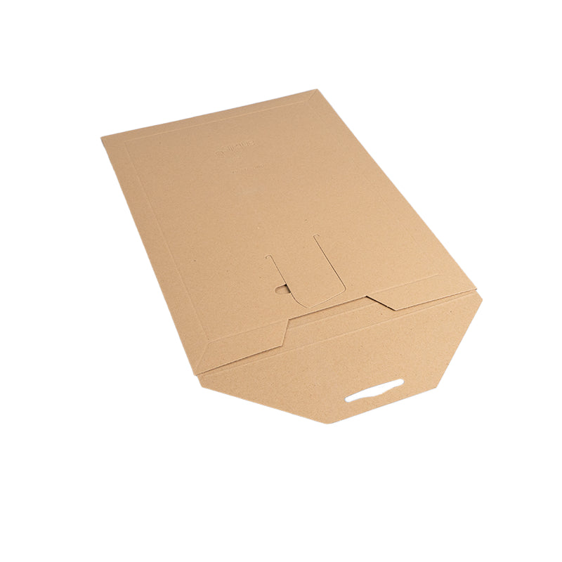 Owo-zet Karton-Versandtasche – 265 × 355 mm, Schmalseite offen, Vollpappe, braun – 50 Stück