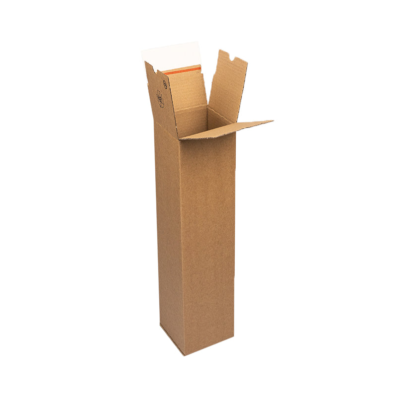 Vierkanthülle Braun mit Selbstklebeverschluss – 105 × 105 × 925 mm – 20 Stk.