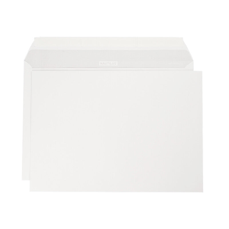 Nautilus Couvert C4, ohne Fenster, matt weiss, 120 g/m², recyceltes Material, Classic – 250 Stk.