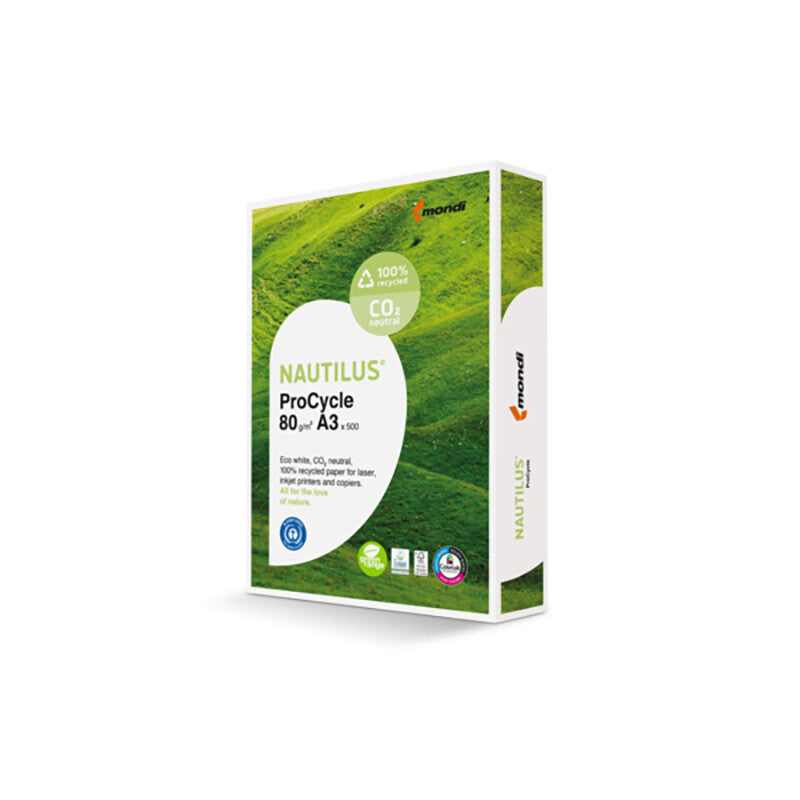 Nautilus ProCycle Recyclingpapier weiss – A3, 80 g/m², 2'500 Blatt