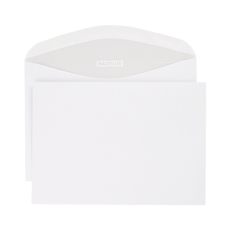 Nautilus Couvert C5, ohne Fenster, matt weiss, 100 g/m², recyceltes Papier, SuperWhite – 500 Stk.