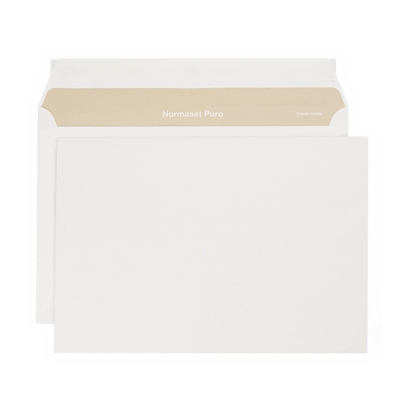 Normasetpuro/biotop3 Normaset Puro Couvert C5 (229 × 162 mm), ohne Fenster, haftklebend (Optifix), naturweiss, 100 g/m² – 500 Stk.