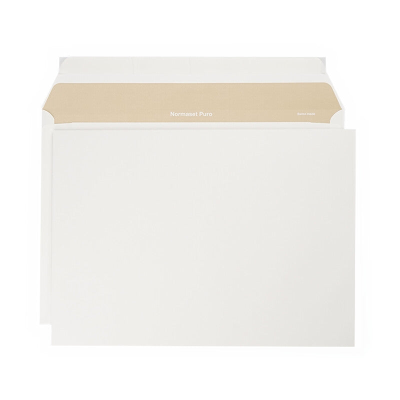 Normasetpuro/biotop3 Normaset Puro Couvert C4 (324 × 229 mm), ohne Fenster, haftklebend (Optifix), naturweiss, 120 g/m² – 250 Stk.