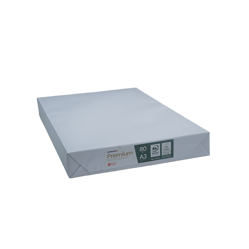Ofrex premiumpaper Ofrex Kopierpapier – A3, 80 g/m², hochweiss – PEFC 70 %, holzfrei ECF – 12500 Blatt