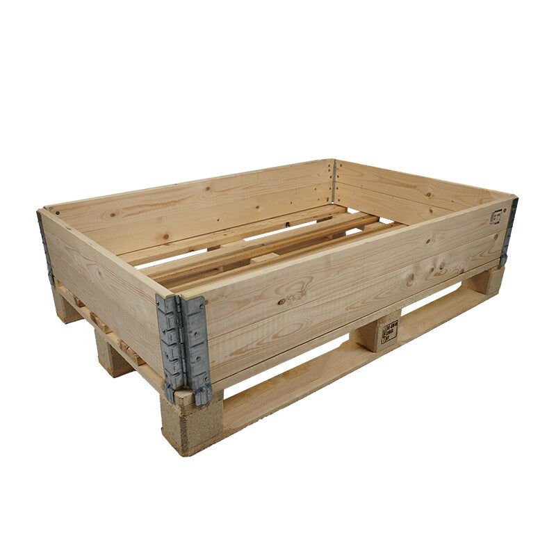 Palettenaufsatzrahmen 1'200 × 800 × 195 mm – Holz, Dicke 20 mm – natur – ISPM15 – 1 Stk