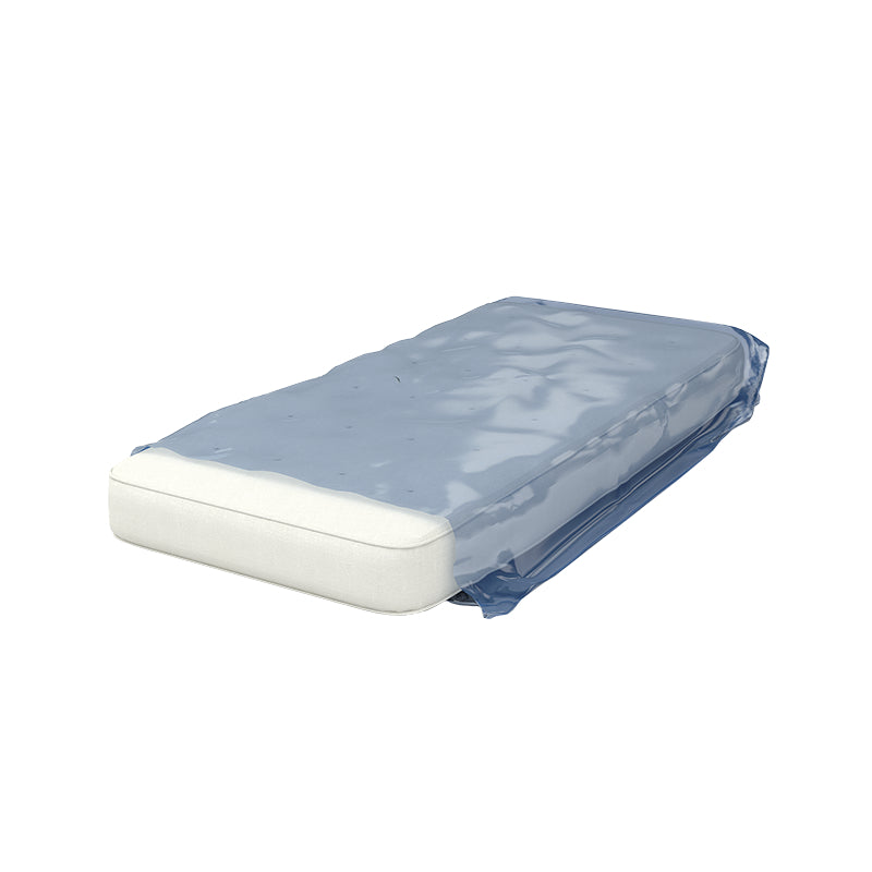 Matratzenhülle 1150 × 2400 mm – 60 µm – LD-PE, blau-transparent – 80 Stück