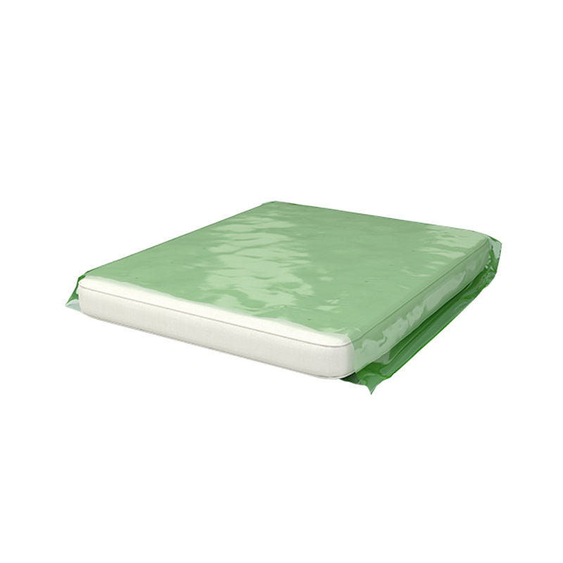Matratzenhülle 60 µm – 1'850 × 2'400 mm – LDPE – grün-transparent – Schmalseite offen – 40 Stk