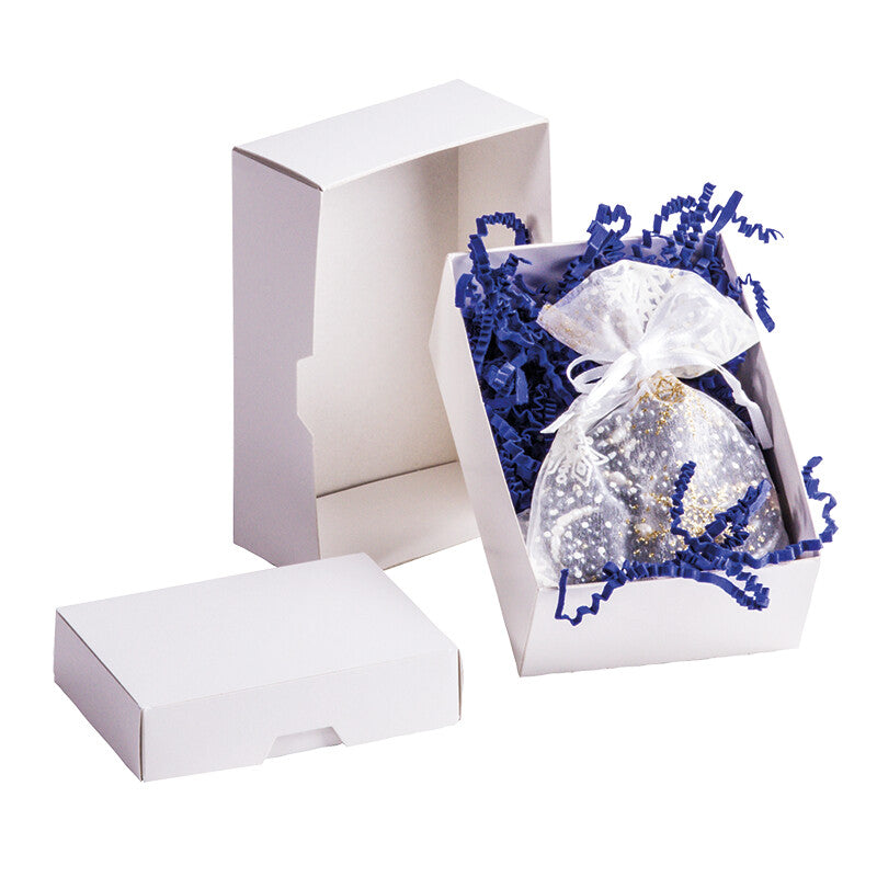 Boutiqueartikelverpackung Verpackung, weiss – 130 × 90 × 45 mm – 100 Stk.