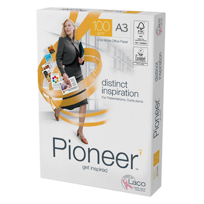 Pioneer Kopierpapier Hochweiss – A3, 100 g/m², 2'000 Blatt