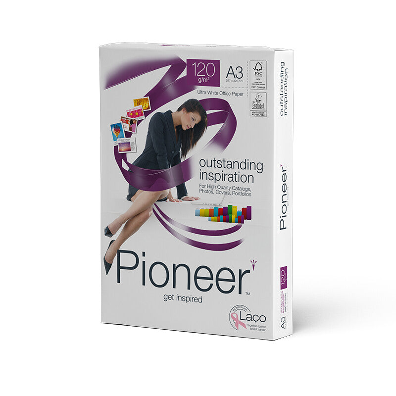 Pioneer Office Kopierpapier weiss – A3, 120 g/m², 2'000 Blatt