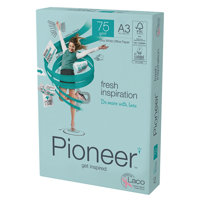 Pioneer Kopierpapier Weiss – A3, 75 g/m², 2'500 Blatt
