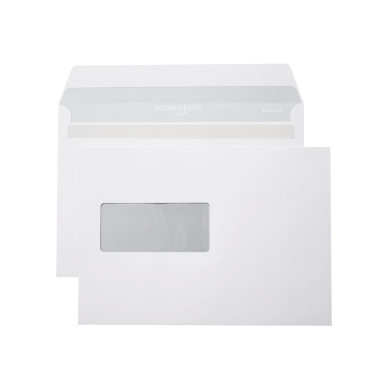 Polar Couvert C5, Fenster links, weiss, fensterfolie lasertauglich – 500 Stk.