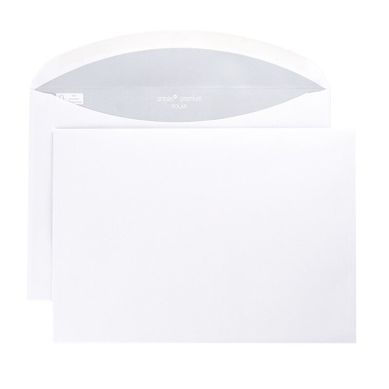 Polar Couvert C5, ohne Fenster, hochweiss, 100 g/m² – 500 Stk.