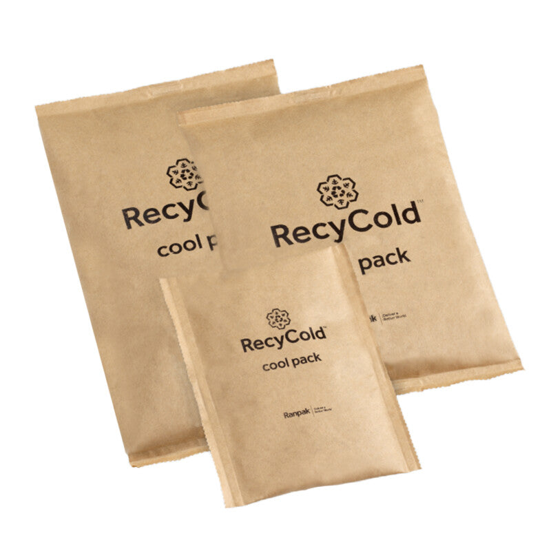 RecyCold Kühlpacks – 200 × 150 × 25 mm – 400 g, braun – 1'760 Stück