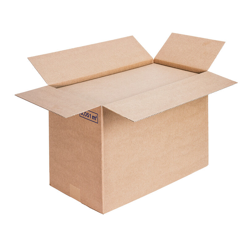 Wellkarton-faltboxe Faltbox, braun, 1-wellig – 590 × 390 × 300 mm – 10 Stk.