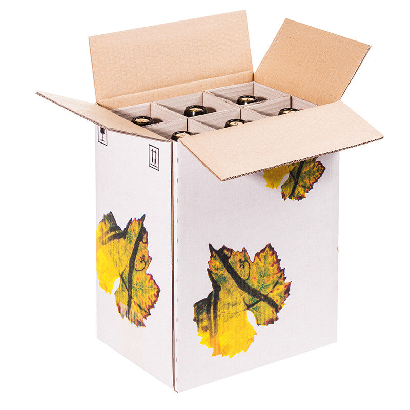 Weinversandkarton Versandkarton, weiss – 410 × 190 × 142 mm – 25 Stk.