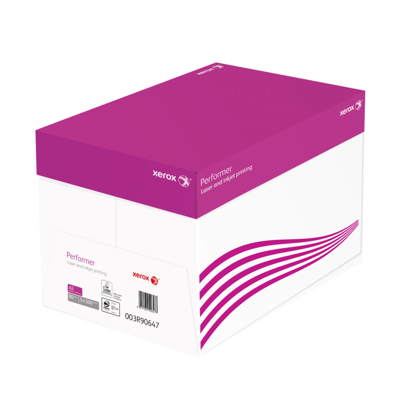 Xerox Performer Kopierpapier Weiss – A3, 80 g/m², 2'500 Blatt