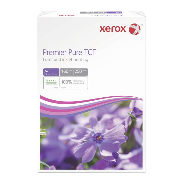 Xerox premierpuretcf Xerox Premier Pure TCF Kopierpapier – A4, 160 g/m², weiss – 1250 Blatt