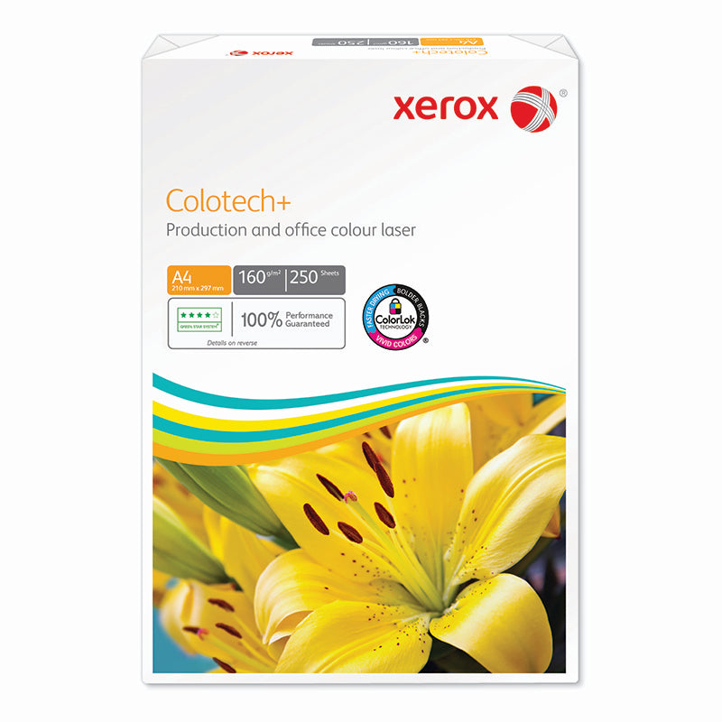Xerox Colotech+ Colotech+ Beschichtetes Laserpapier Hochglanz Weiss – A4, 160 g/m², 1'250 Blatt