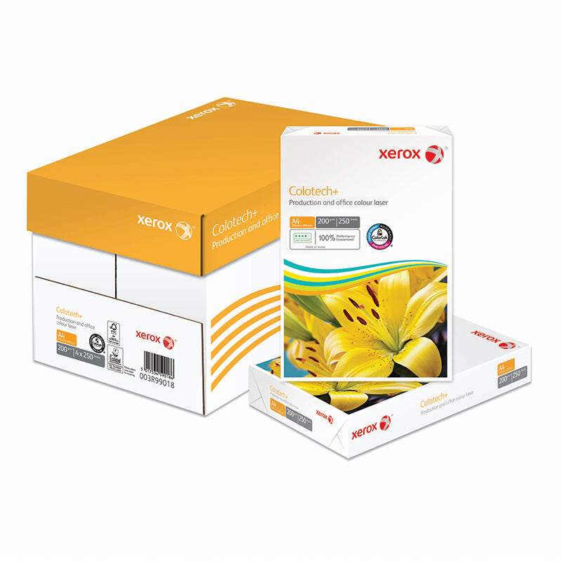 Xerox Colotech+ Beschichtetes Laserpapier Hochglanz Weiss – A4, 200 g/m², 1'000 Blatt