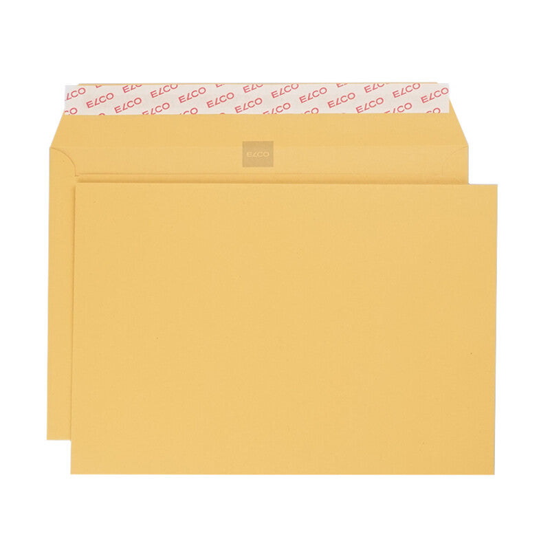 Gelb Bank Couvert C5, ohne Fenster, gelb, recyceltes Material – 500 Stk.