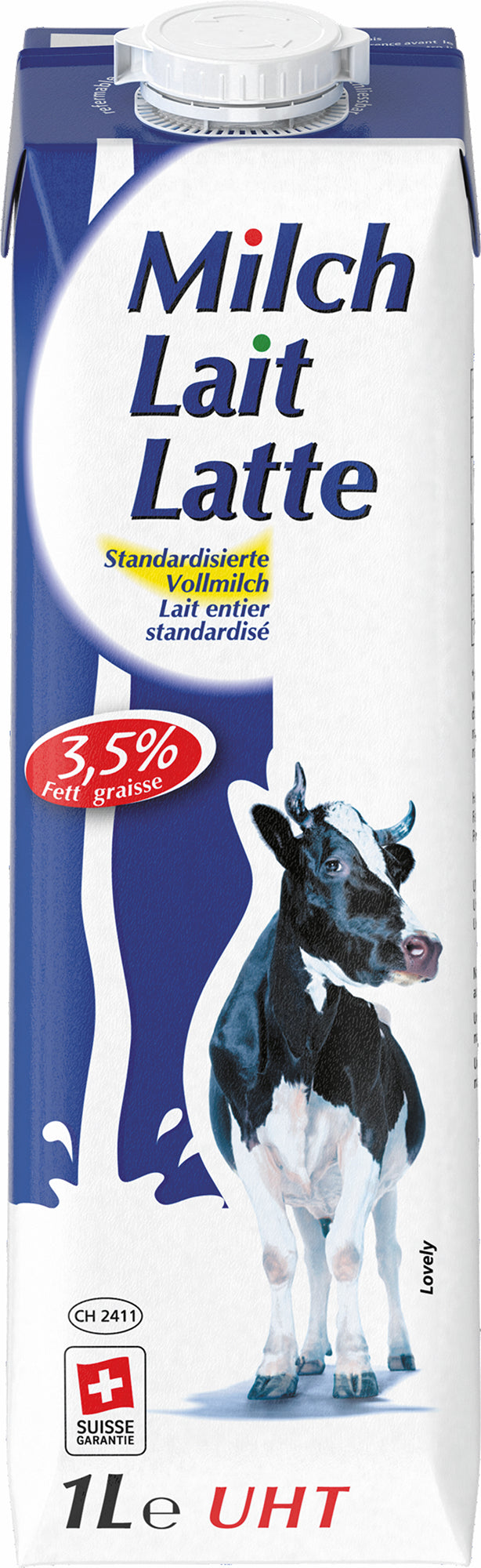 Lovely Vollmilch UHT, 3,5% Fett – 12 × 1 l
