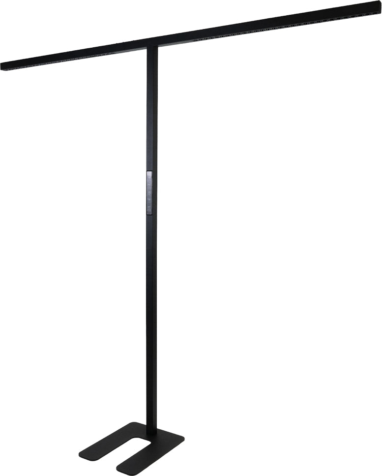 Luxula Stehleuchte Slim Line Duo – 5000 lm, 4000 K, dimmbar, Touch-Dimmer, Up-/Downlight, 109 cm – Schwarz