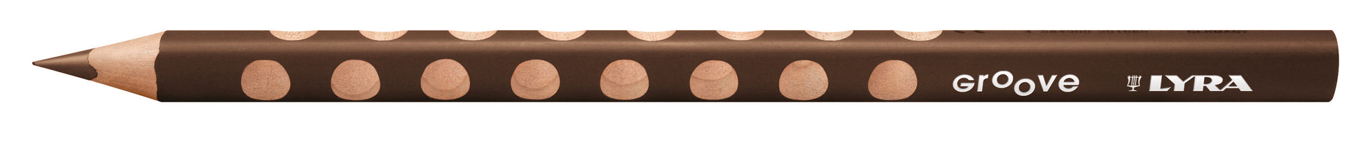 Lyra Buntstift Groove – Einzelstift Van Dyck Braun, Dreikant, Mine Ø 4,3 mm