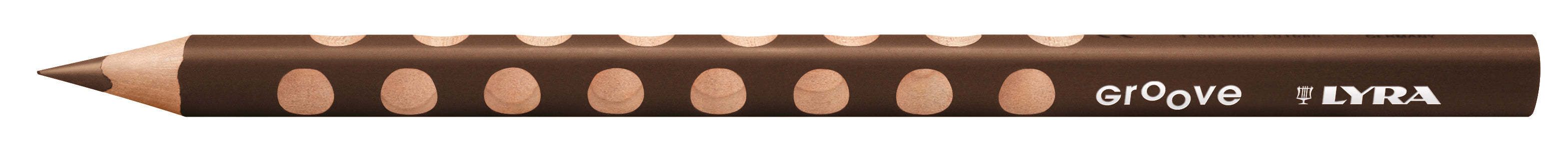 Lyra Buntstift Groove – Einzelstift Van Dyck Braun, Dreikant, Mine Ø 4,3 mm