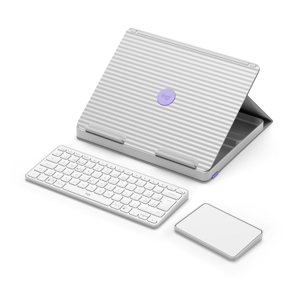 Logitech Casa Tastatur-Case für Notebooks 10–17" – Bluetooth, QWERTZ (CH) – Weiss