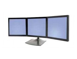 Ergotron DS100 – Monitorhalterung, 3 Monitore, Tischklemme, bis 21", horizontal, schwarz