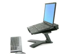 Ergotron Neo-Flex Laptop-Ständer – Höchstgewicht 6,4 kg, Höhenverstellung 15 cm – Schwarz